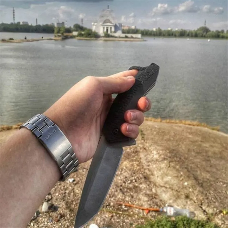 Складной карманный нож 8Cr13 ручка из стального стекла и нейлонового волокна