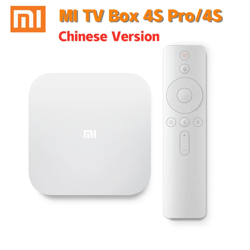 XIAOMI MI TV Box 4S Pro/4S 2 Гб оперативной памяти 16/8 Гб ROM 5G WiFi блютоотом Android 9,0 4K 8/4K смарт-ТВ-приставка Декодер каналов кабельного телевидения потоковы...