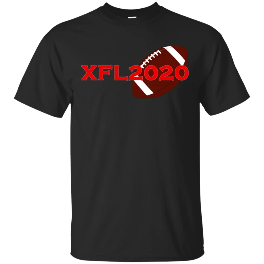 Xfl2020 американская футбольная лига перезапуск футболка черно темно синий для