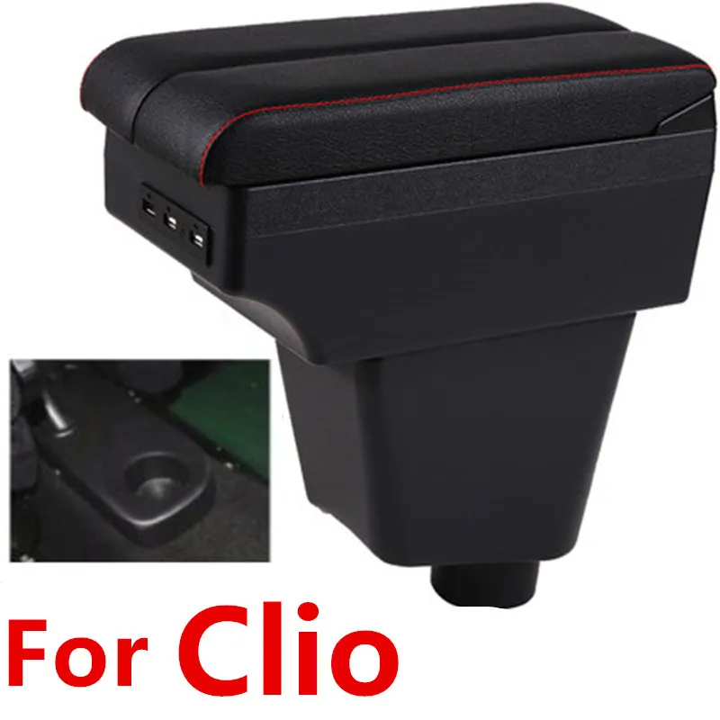 Для renault clio 4/Clio 2 подлокотник Автомобильная Центральная коробка для хранения