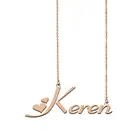 Именное ожерелье Keren, именное ожерелье на заказ для женщин и девочек, лучшие друзья, день рождения, свадьба, Рождественские дни матери, подарок
