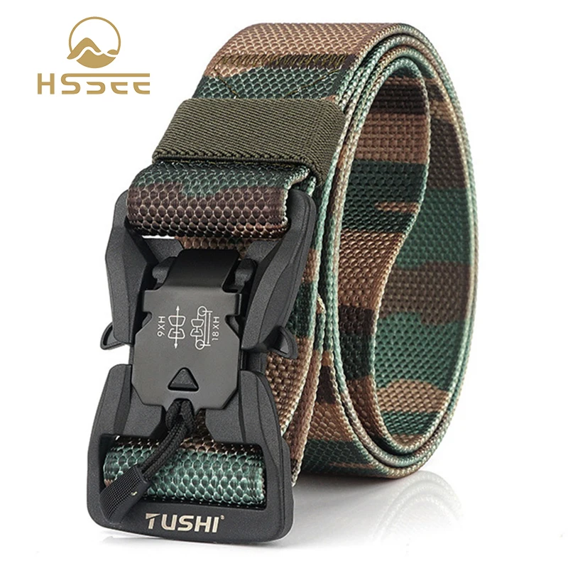 HSSEE камуфляжная серия тактический ремень новый жесткий Магнитный с пряжкой