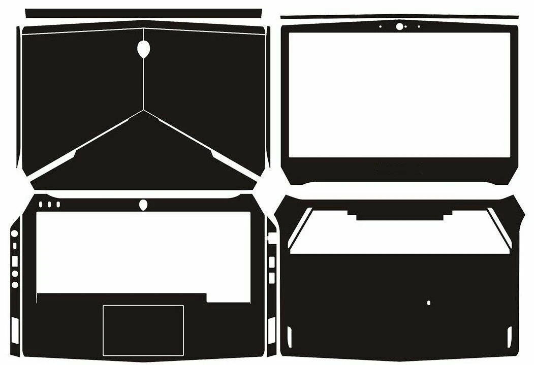 Наклейка для ноутбука наклейка из углеродного волокна Защитная крышка Alienware 13 R2