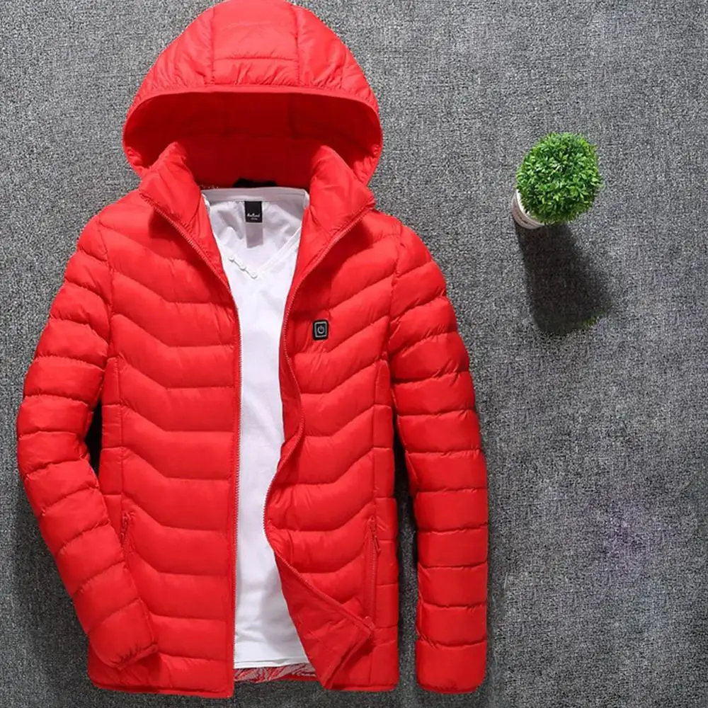 

Куртки с подогревом, верхняя одежда для улицы, жилет, пальто, USB, Электрический аккумулятор, длинные рукава, куртки с капюшоном, теплая зимняя...