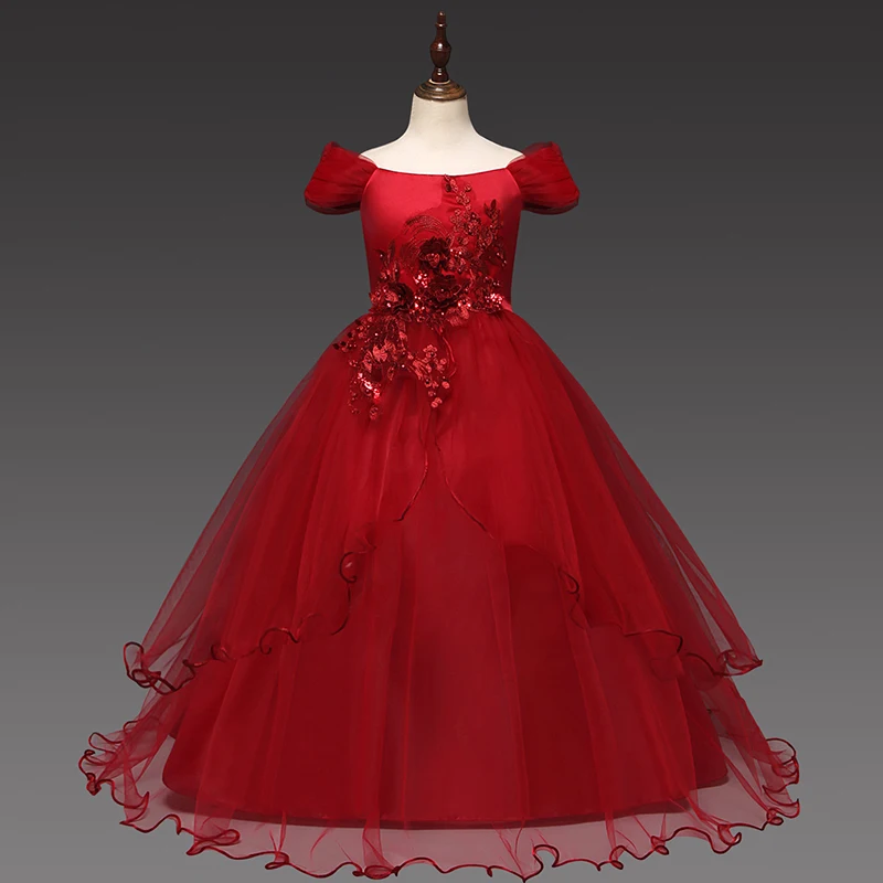 Keelorn/винтажное платье с цветочным узором для девочек на свадьбу Детское