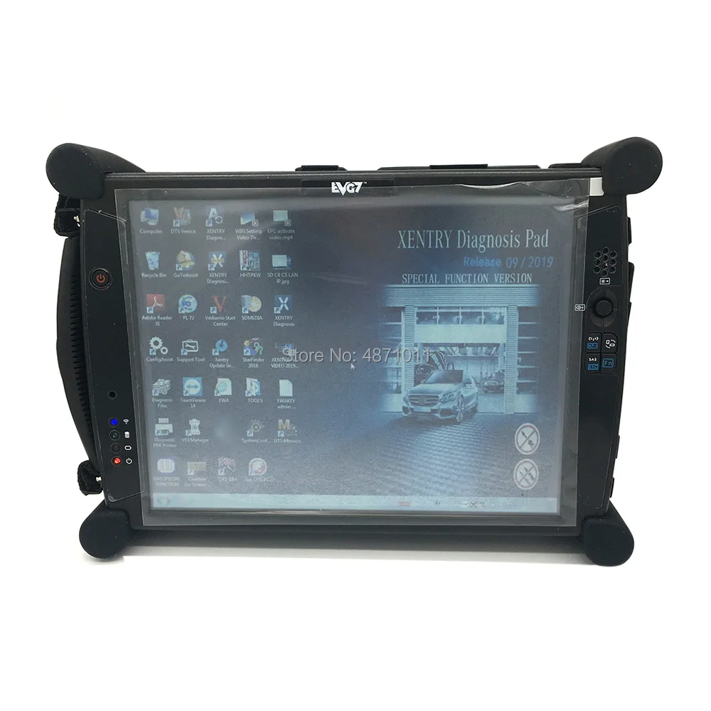 Диагностический планшет MB SD Connect C5 Wi Fi Star Compact 5 для Benz Car & Truck + Новый EVG7