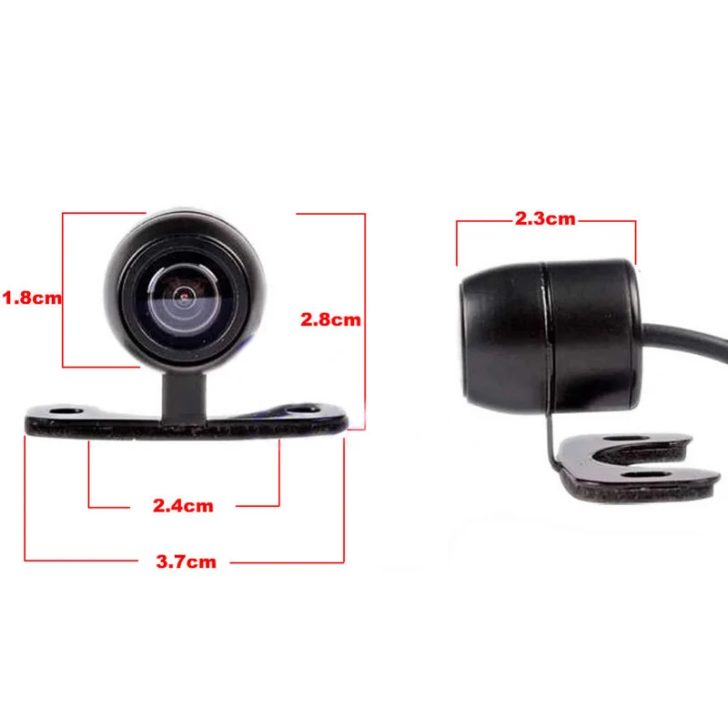 Водонепроницаемая CCD Автомобильная камера заднего вида с боковым и передним