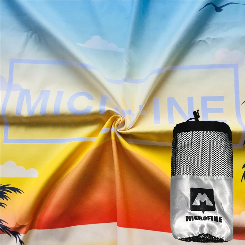 Пляжное полотенце Microfine из микрофибры большие спортивные банные полотенца для