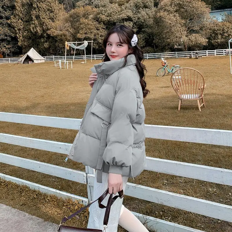 

Women's Winter Warm Short Parkas Jackets And Coats Clothes Ladies Black Bubble Bomber Korean Fashion Loose Casual Clothing XL