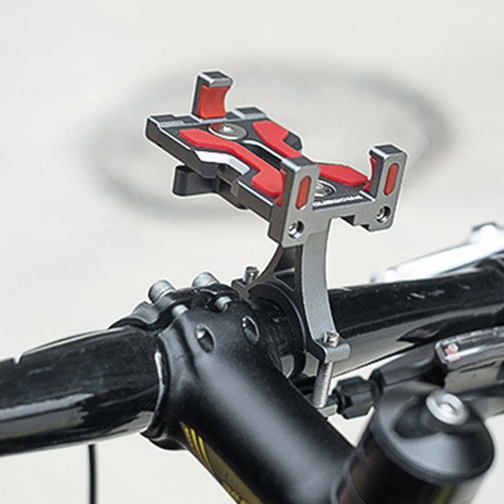 

Promend 360 Rotatable Bicycle Phone Holder Aluminum MTB Bike Motorcycle Phone Bracket Stand Adjustable Non-slip Cycling Mount