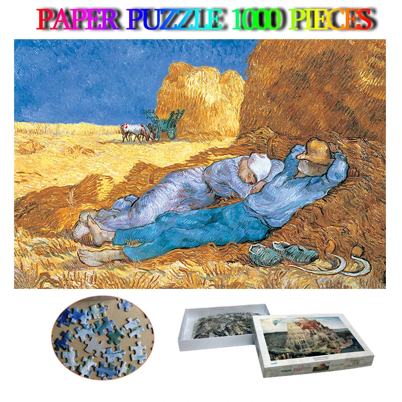 Пазл &quotСиеста&quot 1000 деталей бумажная головоломка для взрослых знаменитые пазлы