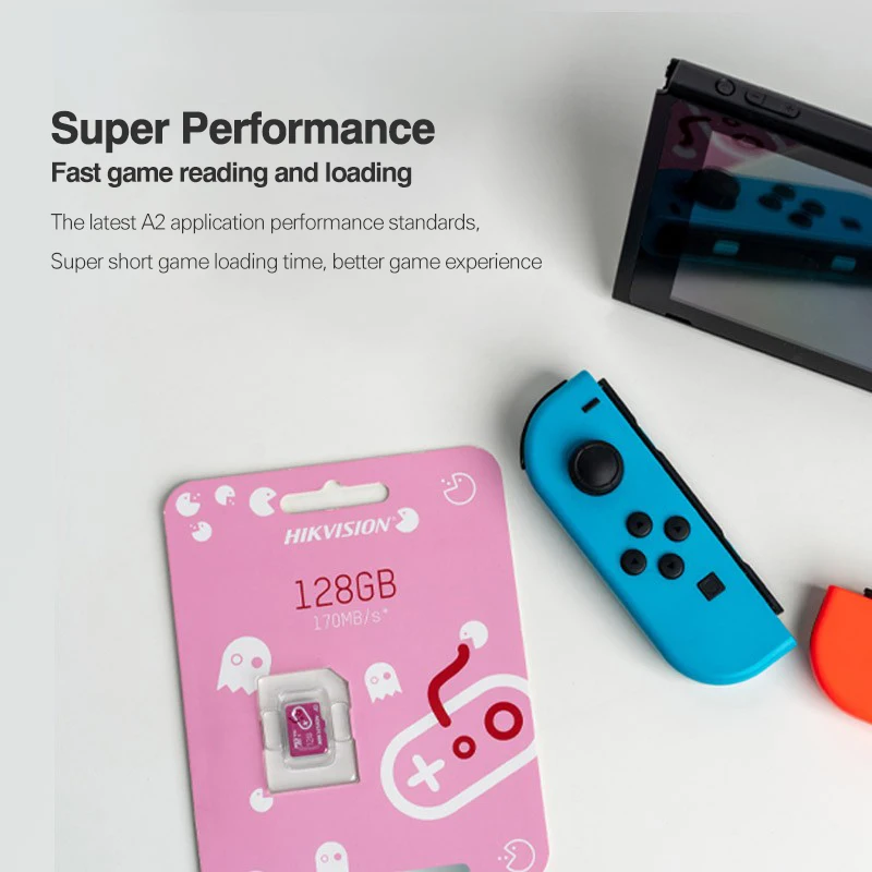 HIKVISION HikStorage Micro SD Card Class10 SDXC TF Card 128GB 256GB Max 170Mb/s Memory card Gaming series for Switch Game Box G2