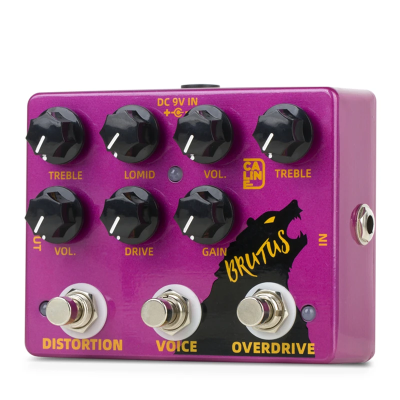 Caline DCP-02 BRUTUS Distortion & Overdrive 2-in-1 Guitar Effect Pedal True Bypass Electric Guitar Parts & Accessories enlarge