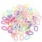 CHONGAI 200 шт., акриловые цепочки карамельных цветов, очаровательные аксессуары сделай сам для украшения сумок, ювелирных изделий, очков, цепочка 15 мм