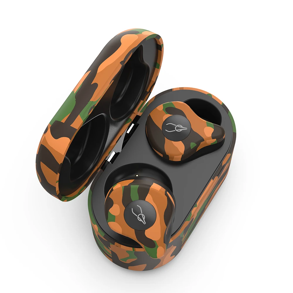 Камуфляж Sabbat E12 Ультра Камуфляж TWS истинный беспроводной v5.0 Bluetooth наушник aptX Беспроводное зарядное устройство гарнитура в ухо St