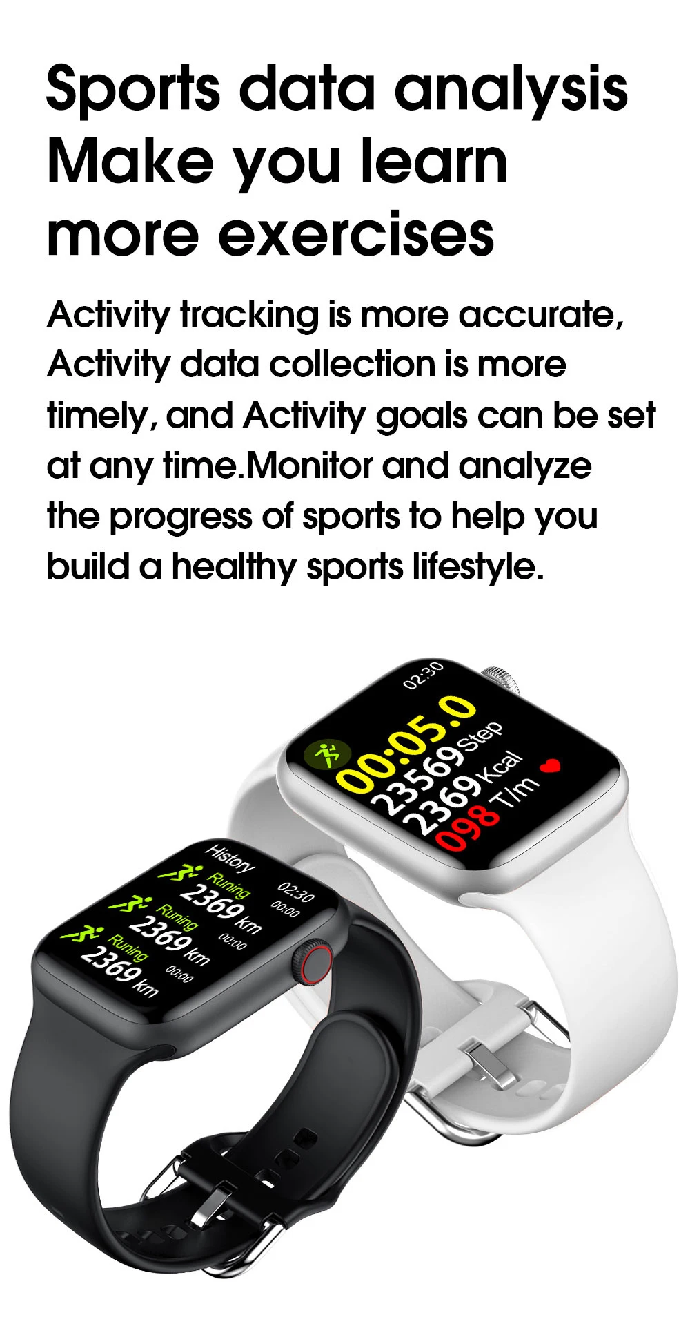 

2021 new W26 smart watch 1.75 inch men's and women's DIY dial wireless charger thermometer for Android IOS