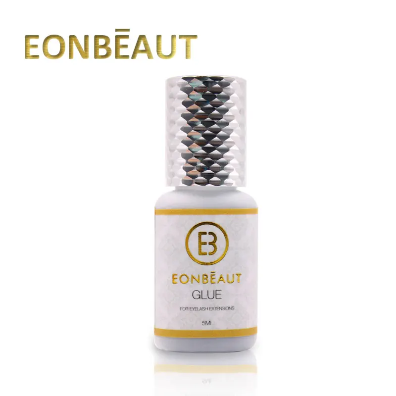 Клей для наращивания ресниц EONBEAUT 10 бутылочек чувствительный серебряный колпачок