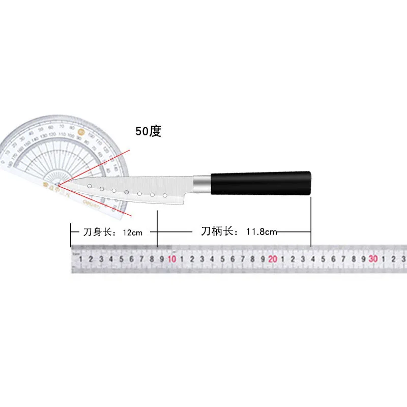 5-дюймовый японский нож из полипропилена и стали с кольцом кухонный для суши