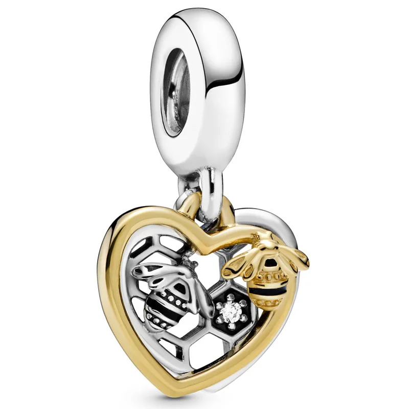 

Подвеска в виде сердца и пчелы, из серебра 925 пробы