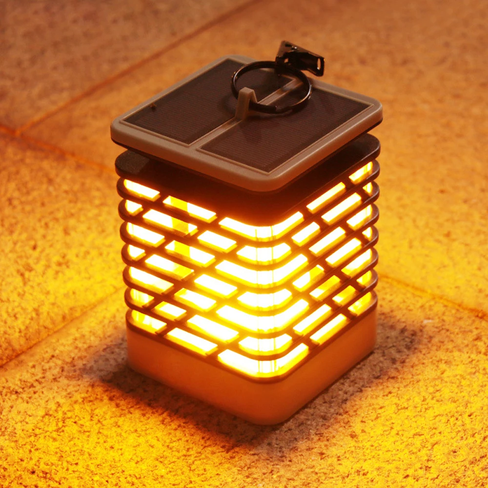 75 светодиодный солнечный пламенный светильник портативный пейзаж ультра яркий