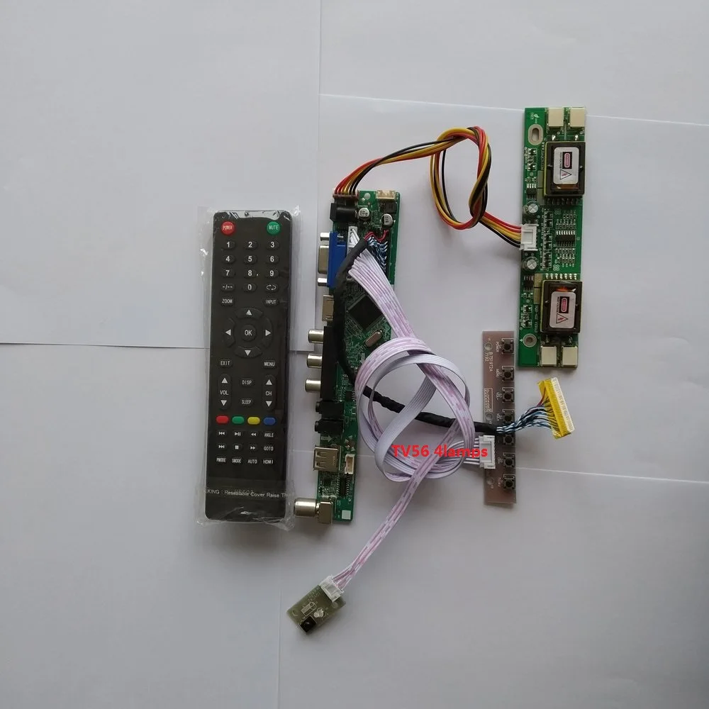 

for LTM170EU-L31 1280X1024 17" Digital Signal TV USB 4 lamps New LCD 30pin Controller Driver Board kit Module VGA AV