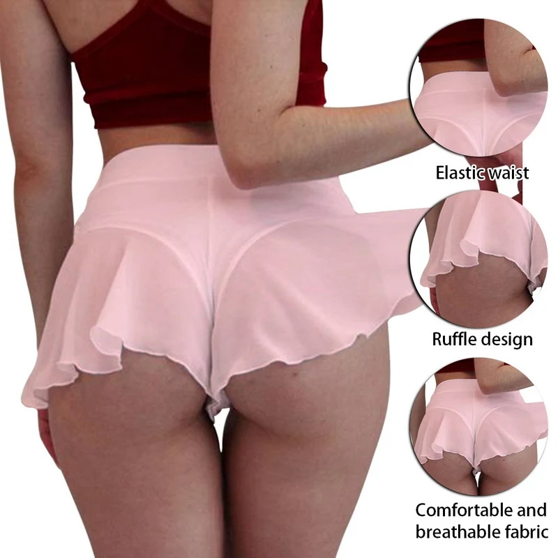 

Jodimitty See Through Women Panties Sport Dress Sexy Tennis Skirt Lingerie Ruffles Dancewear Sexy Underwear Women Mini Dress