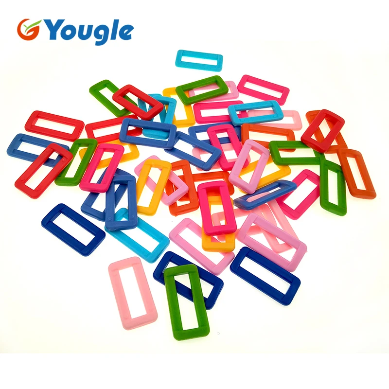 

100 шт., регулируемые пряжки YOUGLE для ремня, 25 мм