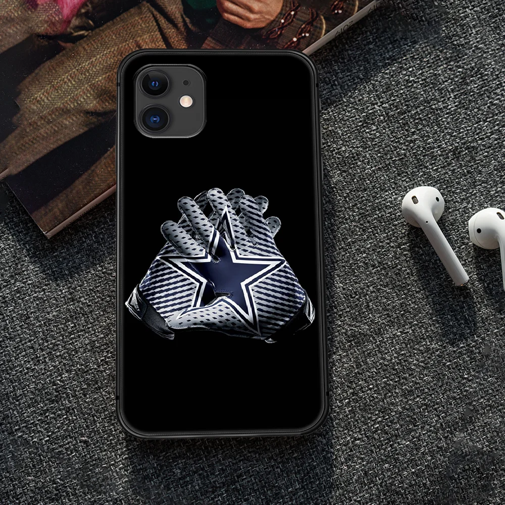 

dallas Rugby team cowboys logo Phone Case Cover Hull For iphone 5 5s se 2020 6 6s 7 8 12 mini plus X XS XR 11 PRO MAX black