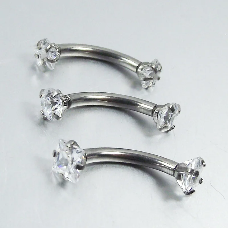 Ювелирные изделия для тела женщин резьба мяч штанга изогнутая хирургическая