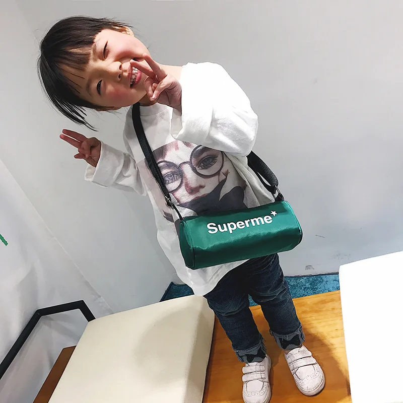 2019 Новое модное корейское платье оксфордская цилиндрическая сумка с буквами