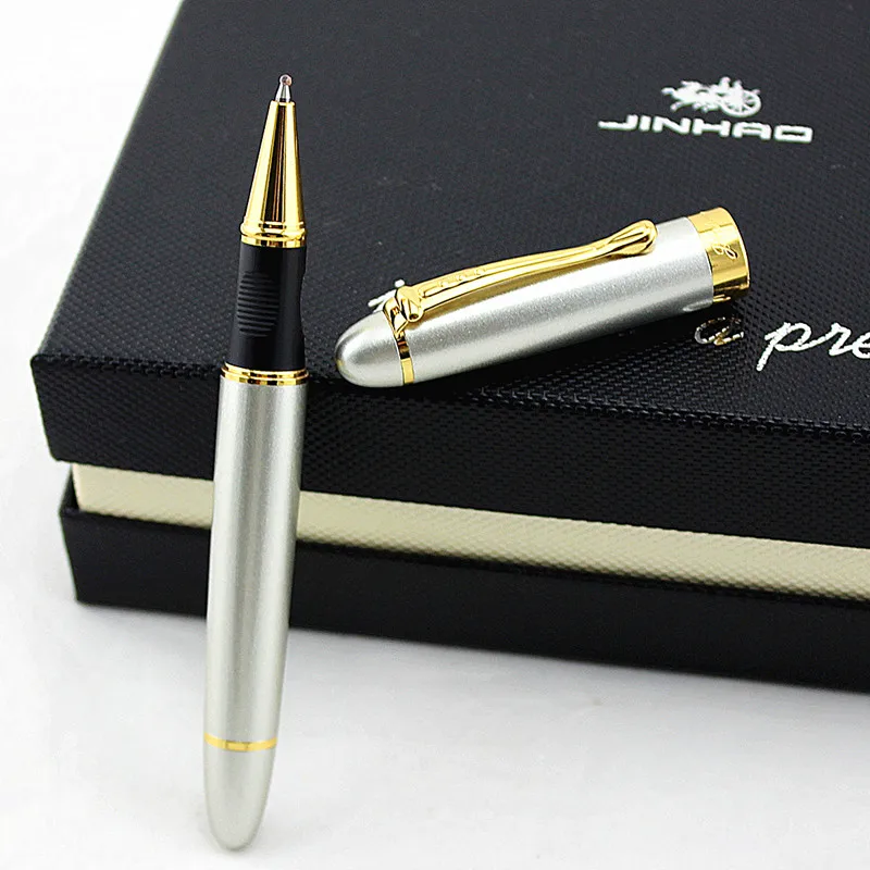 Ручки шариковые jinhao 450 дюйма серебристые/золотистые 0 7 мм 1 шт./лот|Гелевые ручки| |