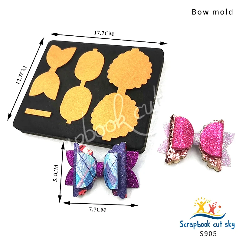 

Lace Bow Assembly Die-Cut Wooden Mold Scrapbook Steel-Wood Mold S905
