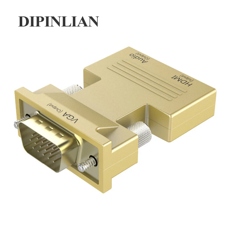 Преобразователь HD 1080P HDMI VGA с аудиоадаптером поддержка Сигнальный выход для