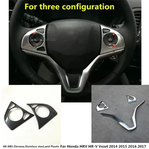 car stick cover steering wheel interior kit trim lamp frame panel lamp part for honda hr v hrv vezel 2014 2015 2016 2017 2018 free global shipping