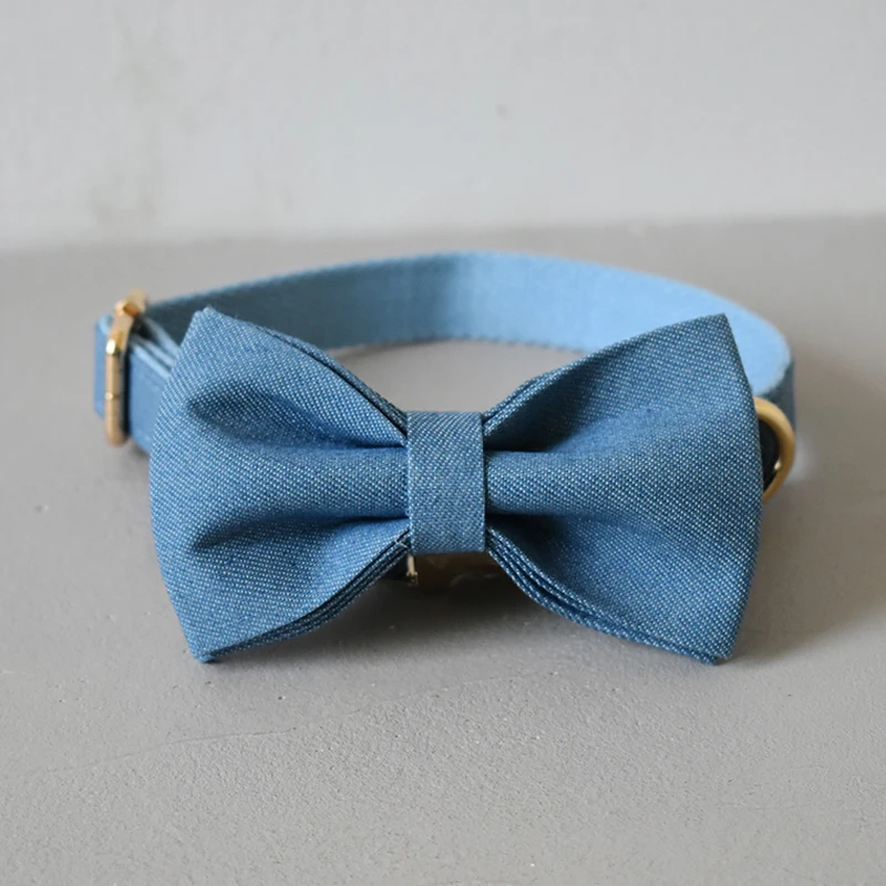 Ошейник для собаки с бантиком персональный ошейник щенка на заказ нейлон