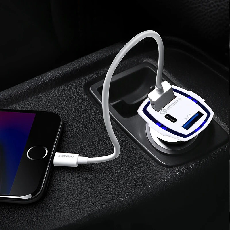 USB Car Charger Quick Charge 3.0 2.0 Type C Mobile Phone 3 Port Fast for Samsung Xiaomi Tablet | Мобильные телефоны и