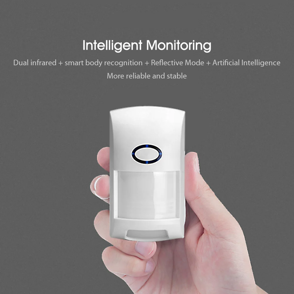 

Portable PIR Dual Infrared IR Wireless Motion Detector Infrared Anti-theft Motion Detector Home Security Alarm system