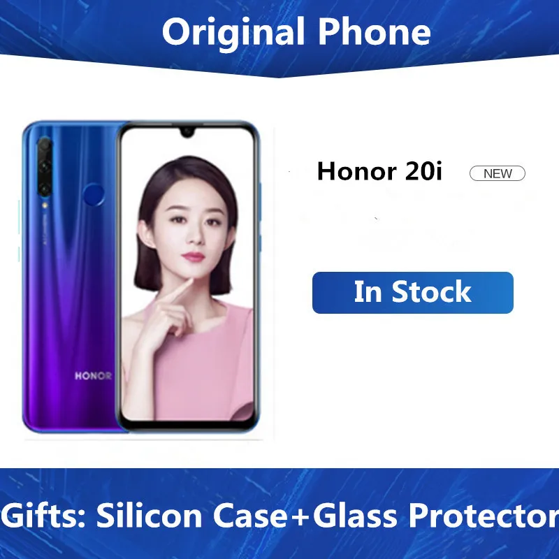 DHL Быстрая Honor 20i 4G LTE мобильный телефон Kirin 710 Android 9,0 6,2" 2340X1080 6 Гб ram 256 ГБ rom 32 МП