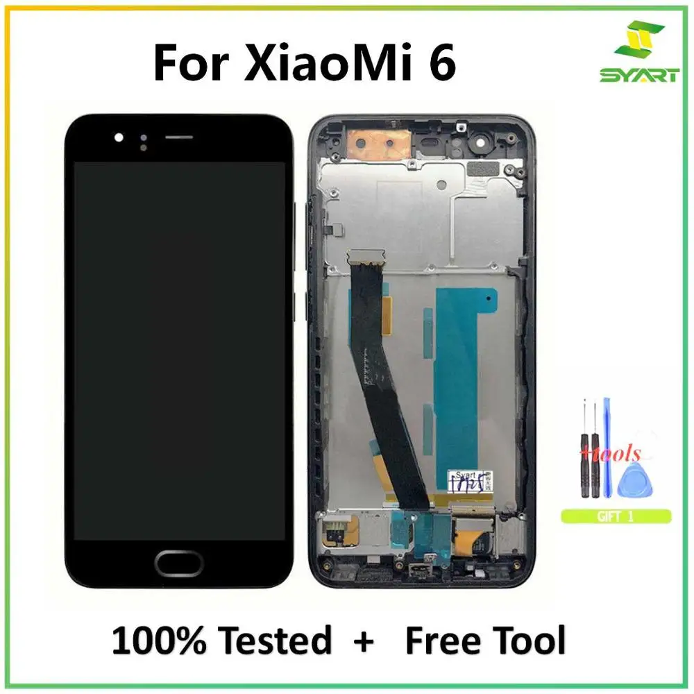 5 15 &quotЖК-дисплей для Xiaomi 6 Mi Mi6 ЖК-дисплей с сенсорным экраном дигитайзер сборка LCD