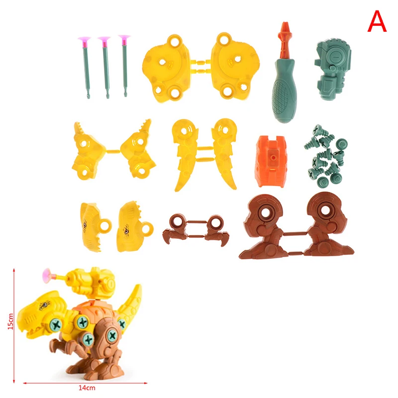 

Сверлильный винт 3D Творческая мозаика пазл игрушки динозавр стрельба Сделай Сам набор сверл для мальчиков Обучающие игрушки винтовая гайк...