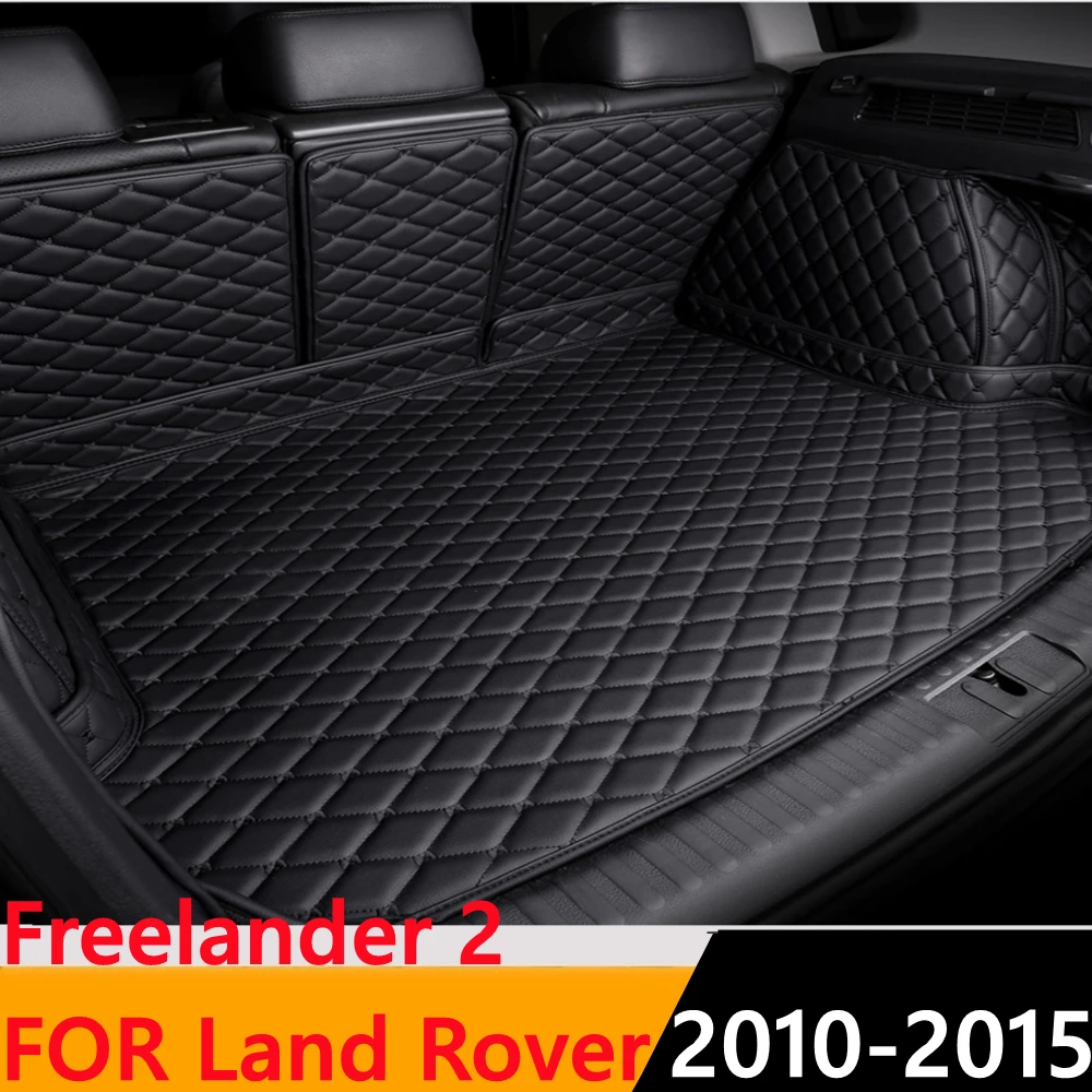 

Sinjayer Waterproof Covered Car Trunk Mat Tail Boot Pad Carpet Cover Cargo Liner For Land Rover Freelander 2 2010 2011-2015