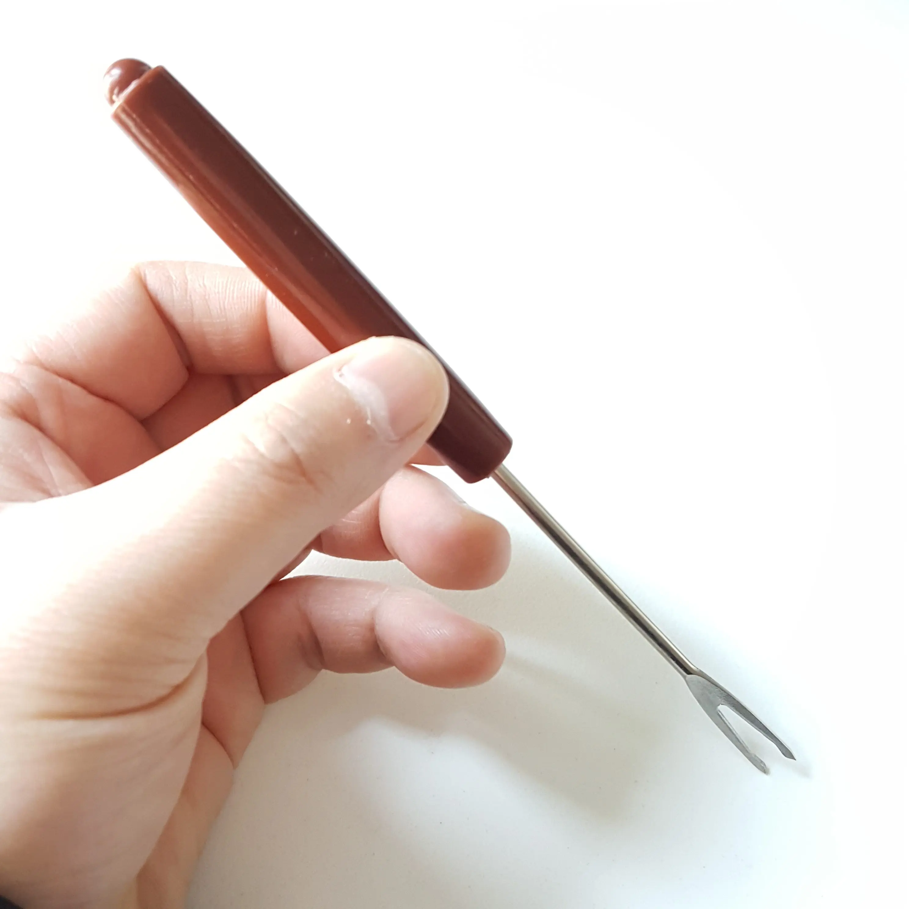 

1pc 304 Stainless Steel Fruit Pastry Fork With Plastic Handle Pizza Fruit Salad Fork Wedding Party Dinner Home Kitchen Tableware