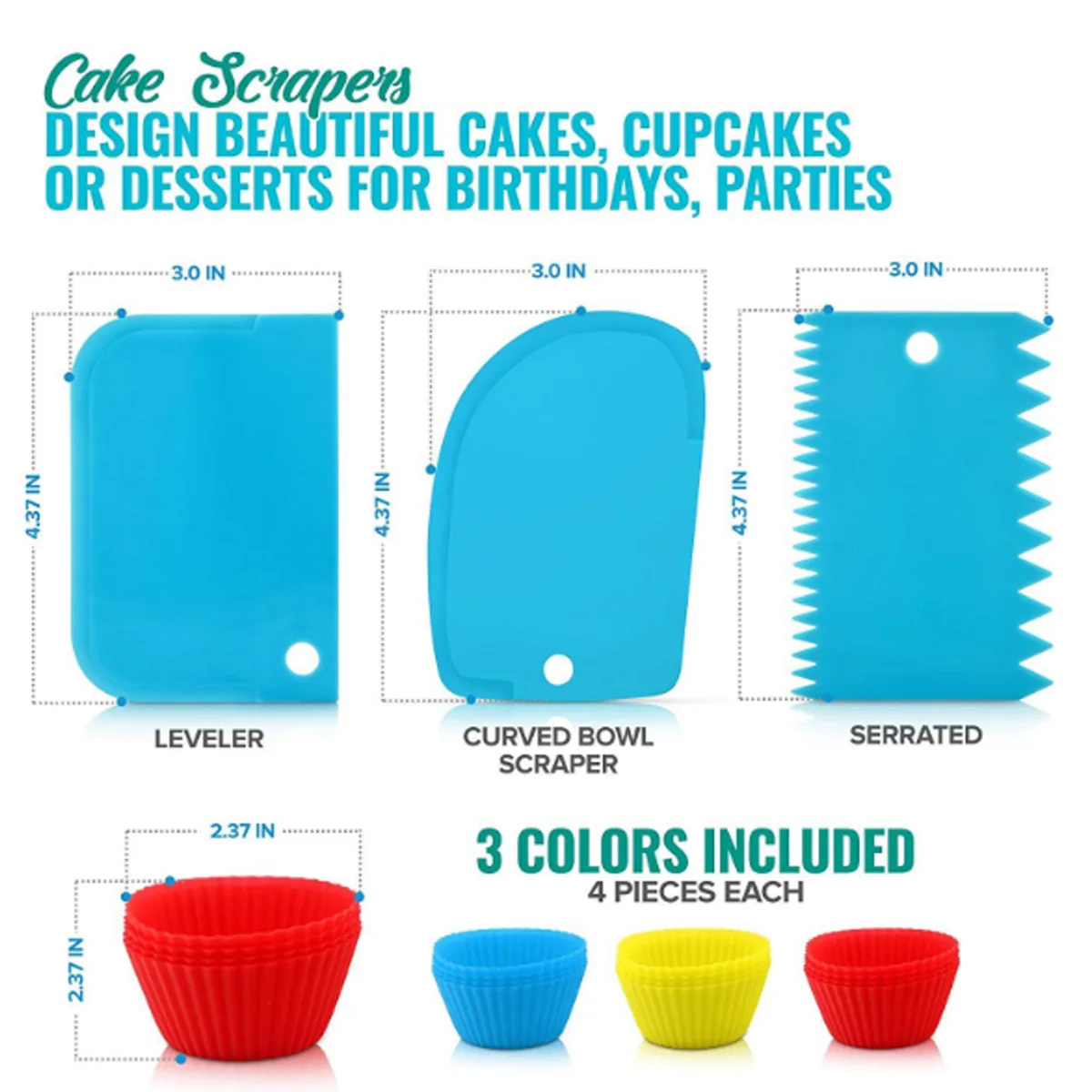 

106pcs Decorating Nozzle Set Cake Tools Cake Decoration DIY Icing Piping Cream Reusable Kit Cake Decorating Tools Cake Tools