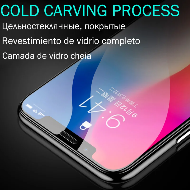 

Screen Protector For Apple iPhone 11 12 Pro XS Max mini XR X 7 6 8 6S Plus 5S SE 2020 Full Cover Tempered Glass Protection Film