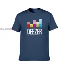 Футболка мужская с логотипом Deezer, смешная хлопковая рубашка с коротким рукавом, топ с графическим принтом, одежда 6XL, на лето