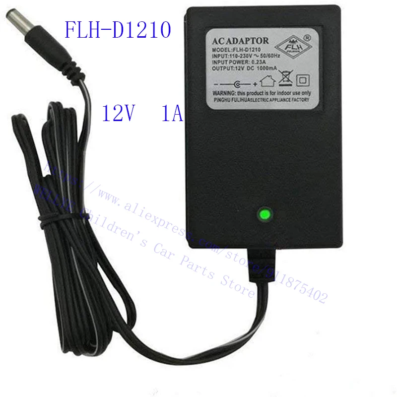 

12V Kids Powered Ride On Car Universal Round Hole Charger with Charging Indicator Light