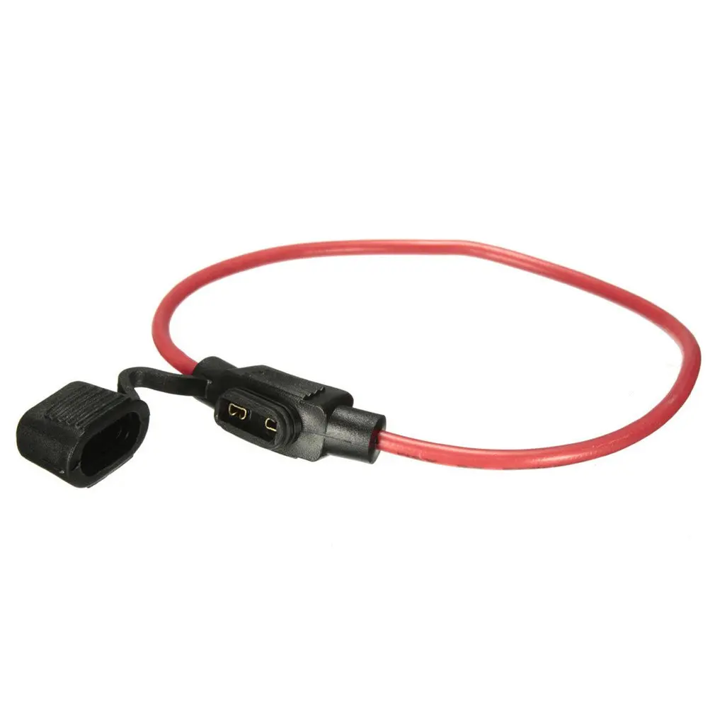 

Fad Car 12V In-line Mini Blade Fuse Holder With 5 10 15 20 25 30A Fuses