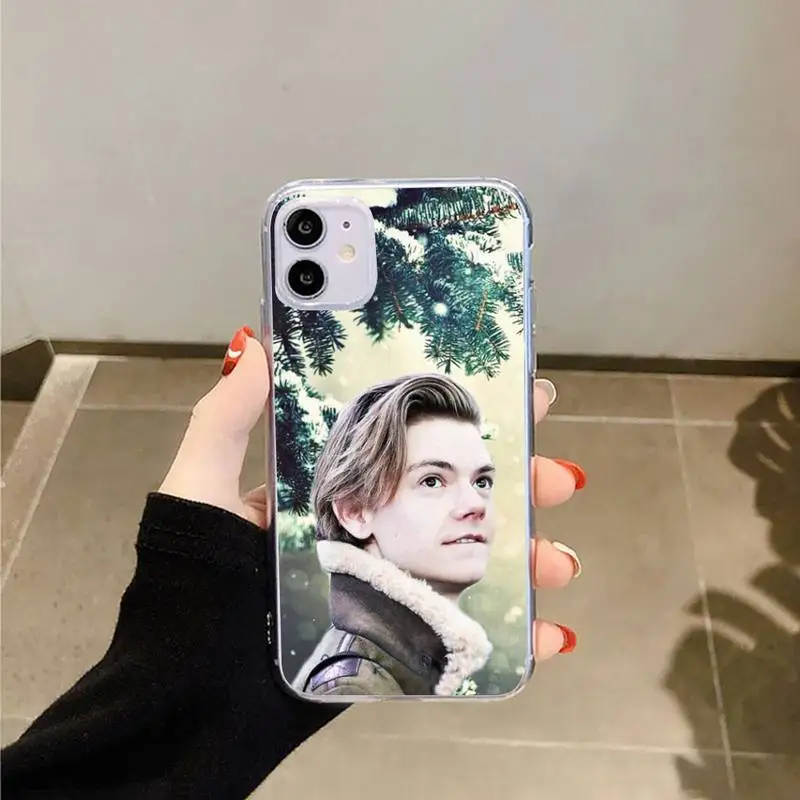 

Actors Thomas Sangster Newest The Fashion Phone Cases Transparent for iPhone 6 7 8 11 12 s mini pro X XS XR MAX Plus