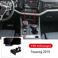 mobile phone holder for volkswagen vw touareg 2019 gps support stand suplier for electric navigation mobile phone holder