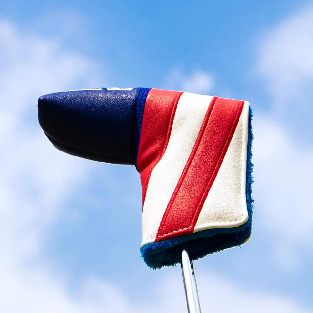 Чехол для клюшки гольфа чехол головы кожаный лидер продаж в США с магнитной